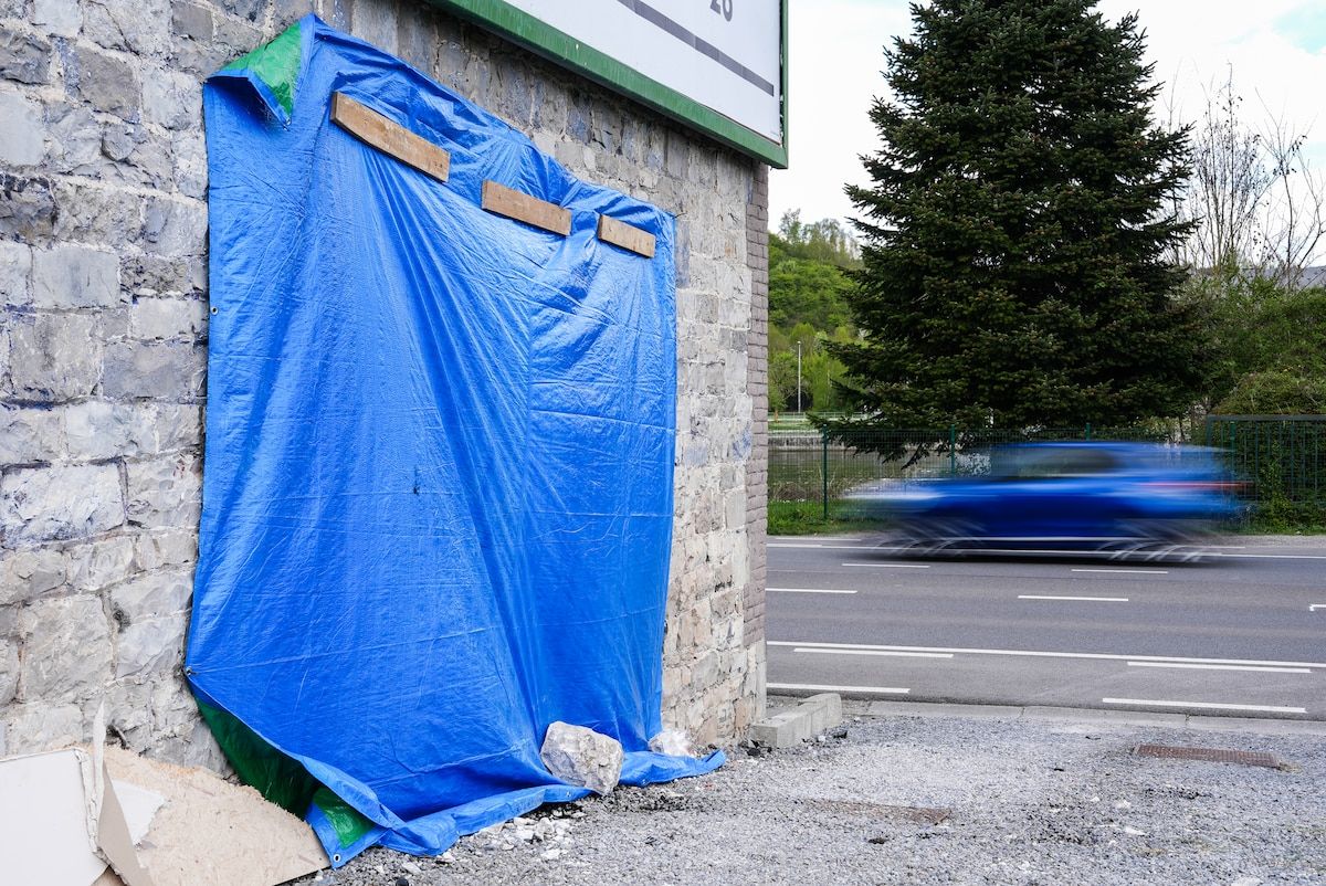 Andenne Mortal accident facade Chaussée d'Anton