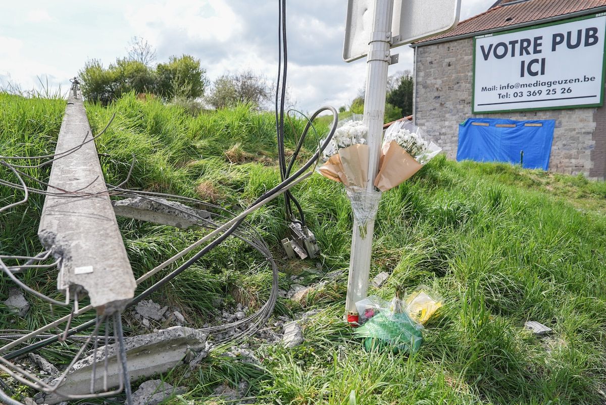 Andenne Mortal accident facade Chaussée d'Anton