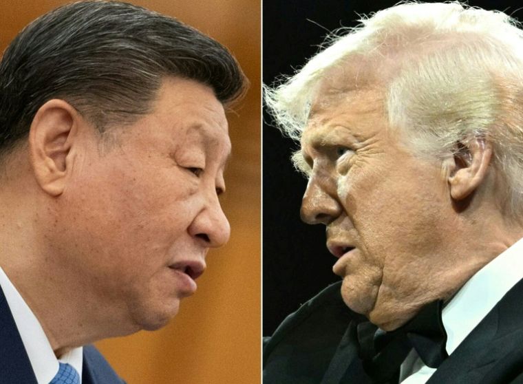 Chinese presidents Xi Jinping and American Donald Trump (Pool / Andres Martinez Casares)