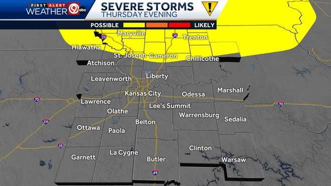 Severe storms Thursday evening Severe storms Thursday evening