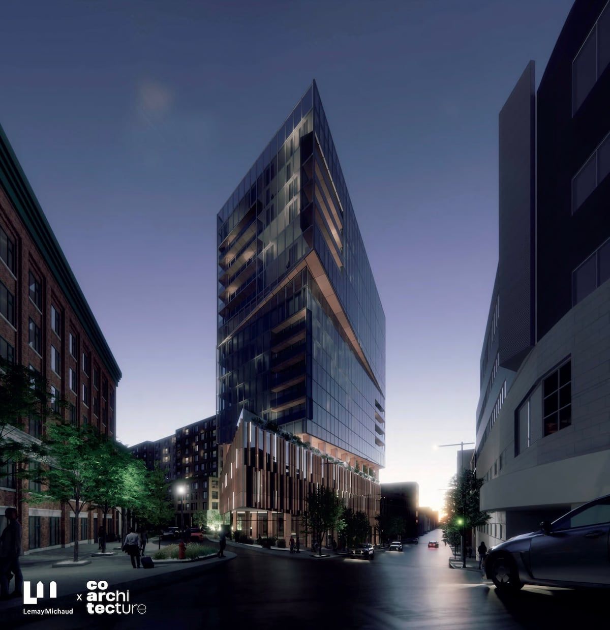The highest tower of the Trudel project at the Dorchester island will culminate at 17 floors.