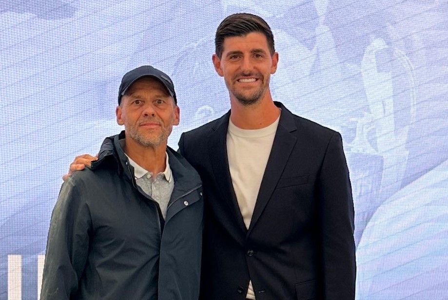 Thierry Barnerat and Thibaut Courtois. The private coach and the Real Madrid goalkeeper. Thierry Barnerat and Thibaut Courtois. The private coach and the Real Madrid goalkeeper.