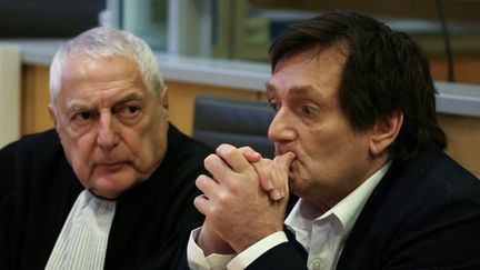 Actor Pierre Palmade before his trial before the Melun court (Seine-et-Marne), November 20, 2024. (Alain Jocard / AFP)