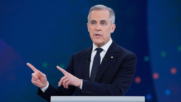 Mark Carney parle.