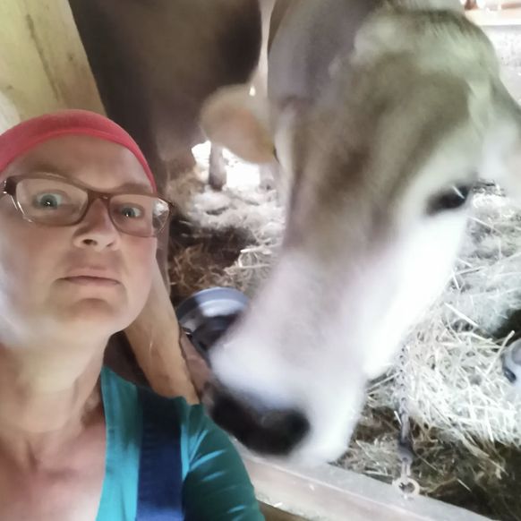 Heike Spreter-Krick during his stay at the pasture.