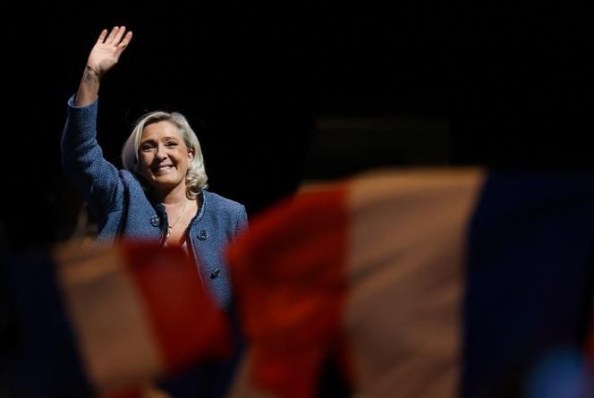 Marine Le Pen, leader of the French far right, in Narbonne, France, on May 1, 2025.