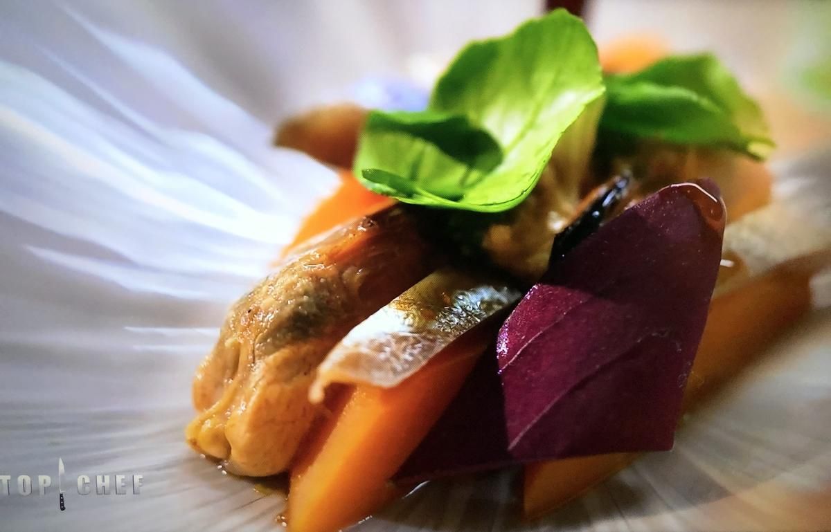 The dish of Margaux and Sean, without any fat, seduced the starred chefs.