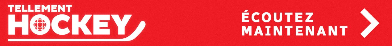 A banner announcing the Radio-Canada Sports broom: so hockey