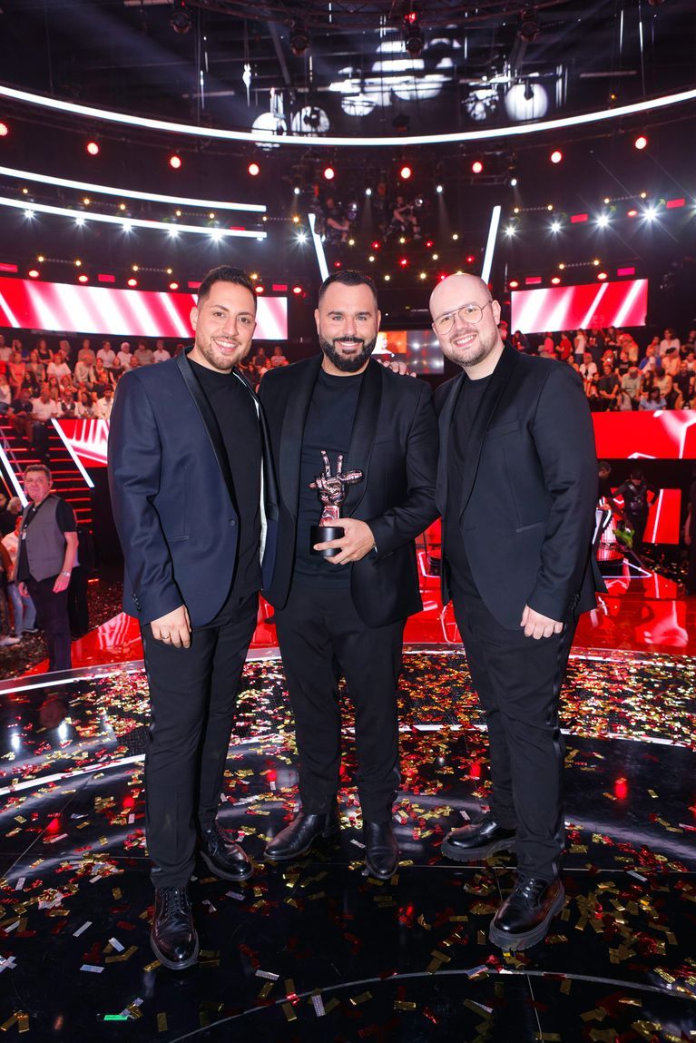 Levon, Salvatore and Sébastien, members of the group Il Cello, are the big winners of