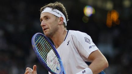 The Norwegian Casper Ruud, during the final against the British Jack Draper at the Masters 1000 in Madrid, on May 4, 2025. (Oscar del Pozo / AFP)