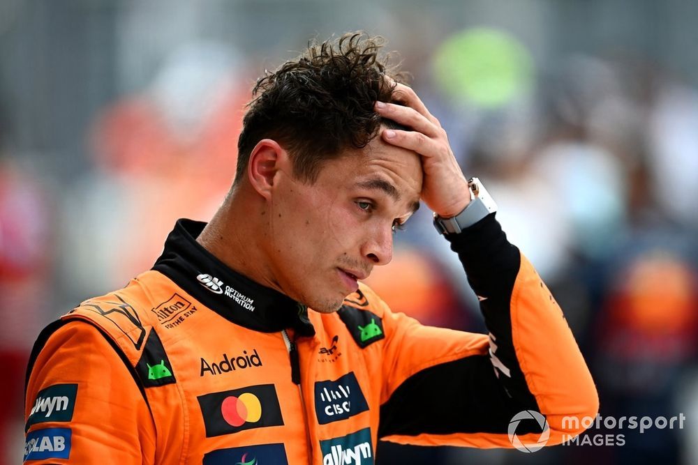 Lando Norris must be satisfied with second place.