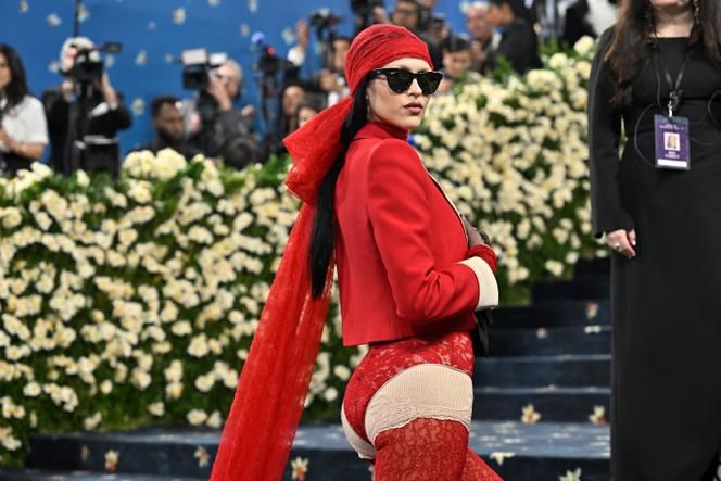 The American model Amelia Gray, when she arrived at the Met Gala, on Monday, May 5, 2020, in New York.