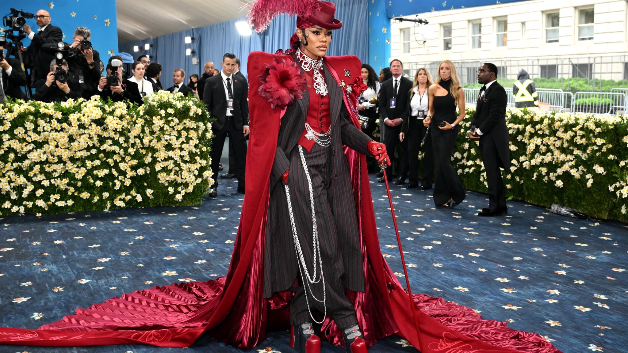 Actress and musician Teyana Taylor on May 5, 2025 during the Met Gala Actress and musician Teyana Taylor on May 5, 2025 during the Met Gala