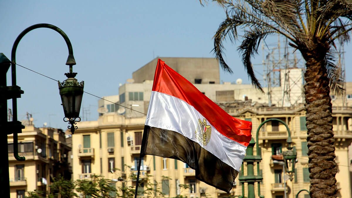 Flag of Egypt in El Cairo - Photo/Social Networks