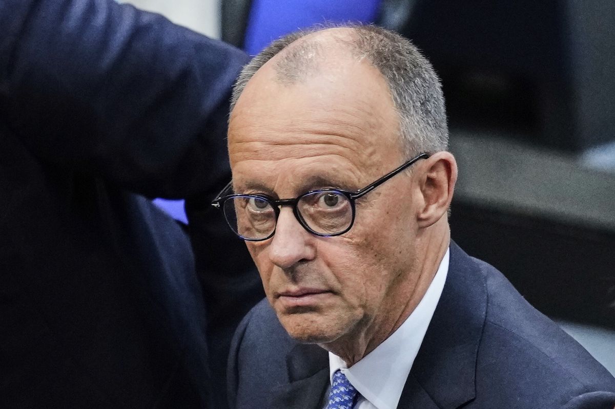 After the failed election, Friedrich Merz reacts to the new Chancellor in the Bundestag in Berlin on Tuesday, May 6, 2025. After the failed election, Friedrich Merz reacts to the new Chancellor in the Bundestag in Berlin on Tuesday, May 6, 2025.