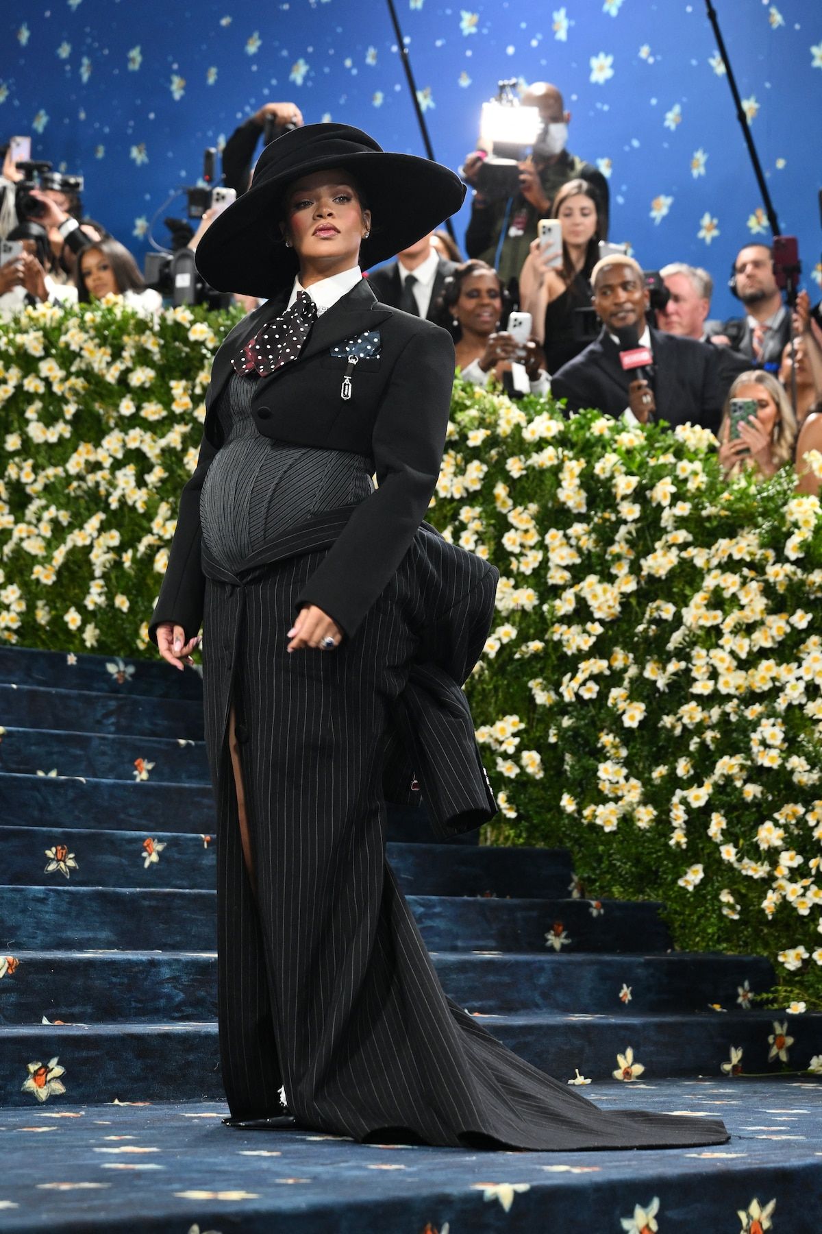Rihanna unveiled her Baby Bump at Met Gala on Monday May 5, 2025.