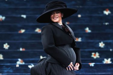 Rihanna unveiled her round belly during the Met Gala, New York on May 5, 2025.
