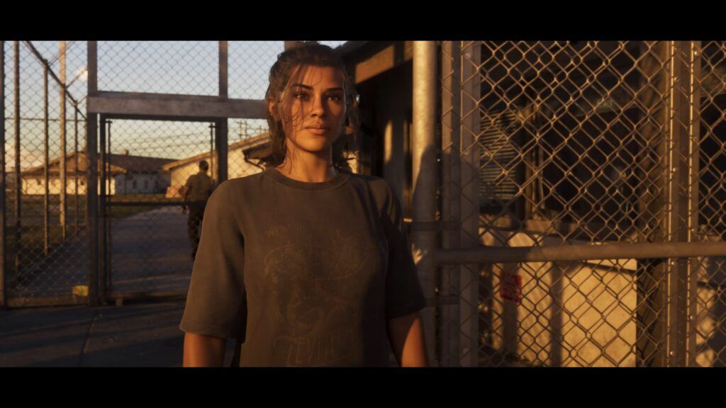 Lucia when she left prison. Lucia when she left prison.