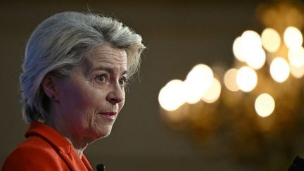 The president of the European Commission, Ursula von der Leyen, April 24, 2025 in London (United Kingdom). (Justin Tallis / AFP)
