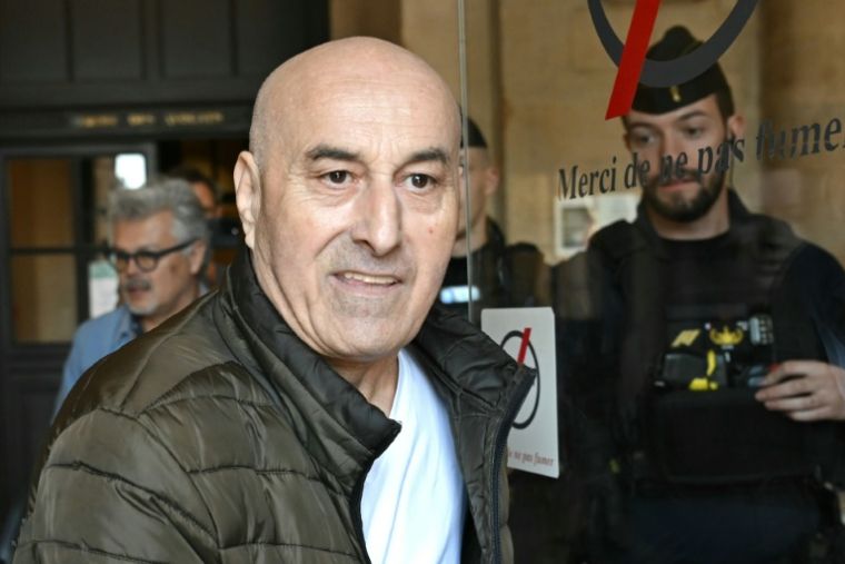 Yunice Abbas, one of the two accused of the robbery of Kim Kardashian in front of the Paris Assize Court on April 28, 2025 (AFP / Bertrand Guay)