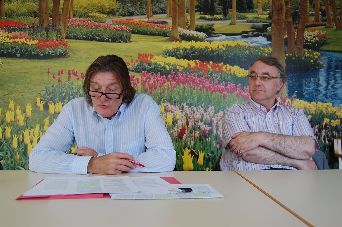 Here in 2010: Freddy Marquette, president of the CPAS alongside Benoît Segard who succeeded him and who was at the time a member of the Permanent Bureau of the CPAS.