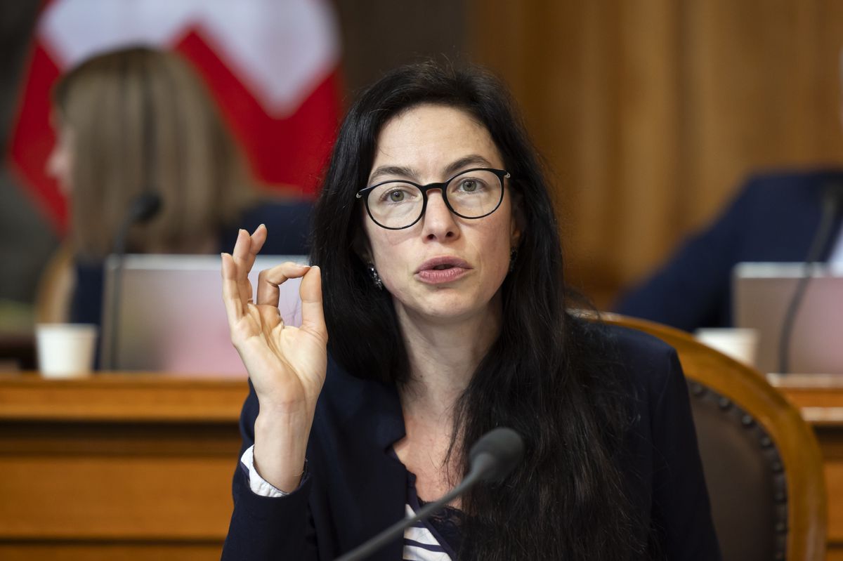 Celine Vara during the debate on the biodiversity initiative in the Council of States, Bern, December 7, 2023. Celine Vara during the debate on the biodiversity initiative in the Council of States, Bern, December 7, 2023.