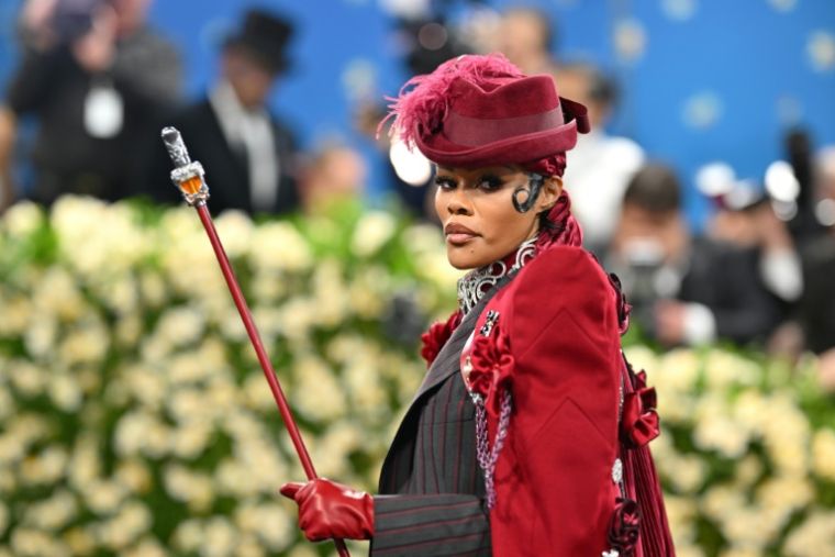 The singer and actress Teyana Taylor arrives at the Met Gala in New York, on May 5, 2025 (AFP / Angela Weiss)