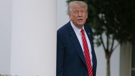 The American president, Donald Trump, at the White House, on May 8, 2025. (Anna Moneymaker / Getty Images North America / AFP)