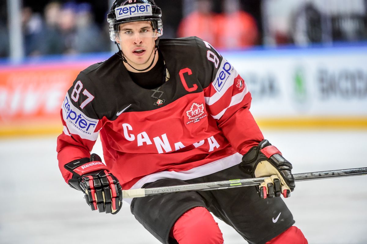 Sidney Crosby in the ice hockey match between Canada and Germany at the 2015 World Championship in Prague. Sidney Crosby in the ice hockey match between Canada and Germany at the 2015 World Championship in Prague.