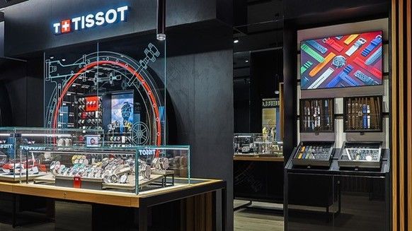 The new Tissot store, in Lausanne.