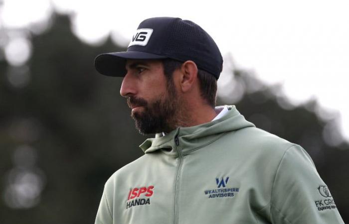 Matthieu Pavon with a masters winner in Harbor Town