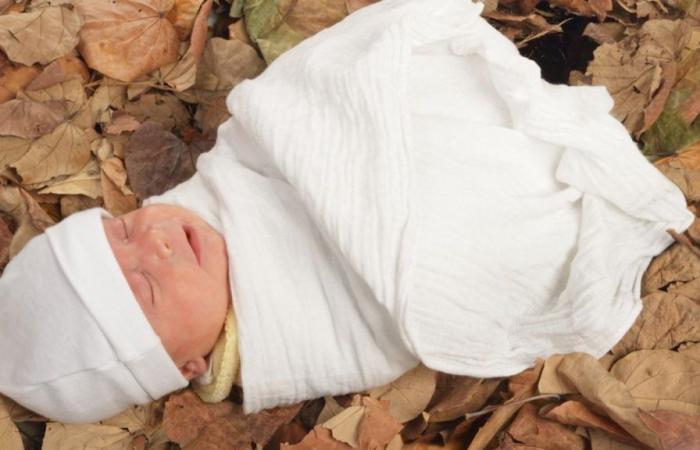A baby of a day abandoned in front of a house, the police discover a heartbreaking letter in his cover