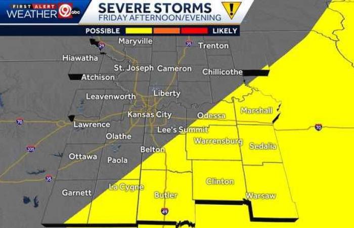 Kansas City busy weather week, thunderstorms possible into Easter