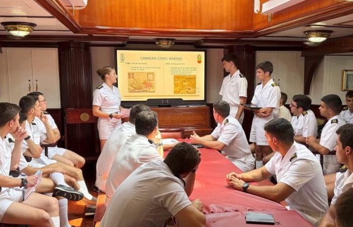 Behind the scenes of Life on the High Sea of ​​Leonor of Spain