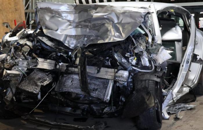 frontal collision on the N147, a deceased driver