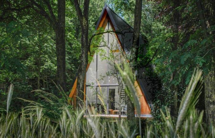 Escapade: an architectal hut in the middle of the forest at 2:30 am from Paris