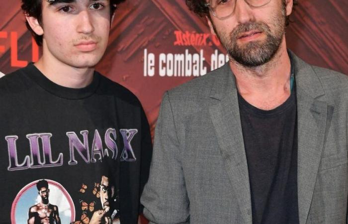 Roxan Bangalter, the son of Élodie Bouchez, with his father to whom he looks like two drops of water: great preview in Paris