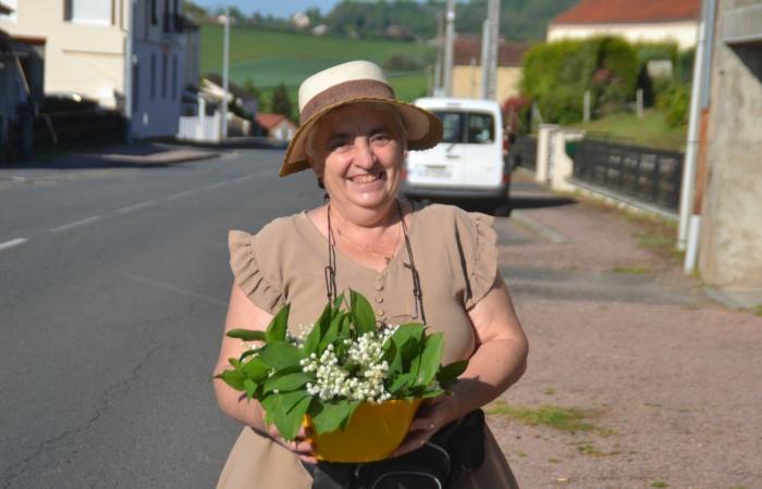 Le Creusot: May 1 with lily of the valley