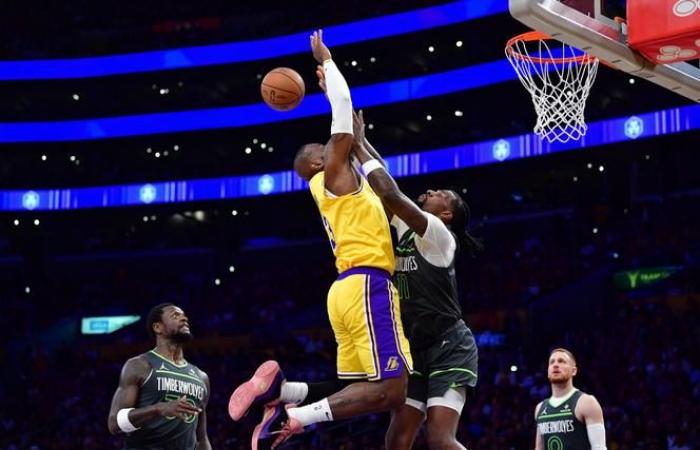 LeBron James Lakers eliminated in the first round of the NBA playoffs by the Minnesota Timberwolves