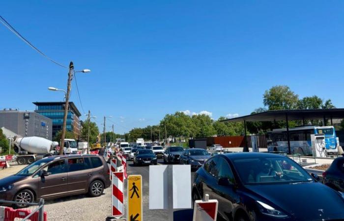 the galley to enter the city after the A7 closed in the direction of Marseille-Paris
