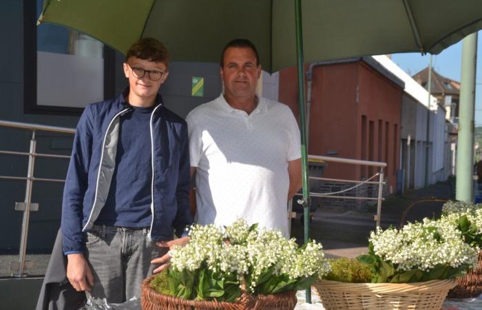 Le Creusot: May 1 with lily of the valley