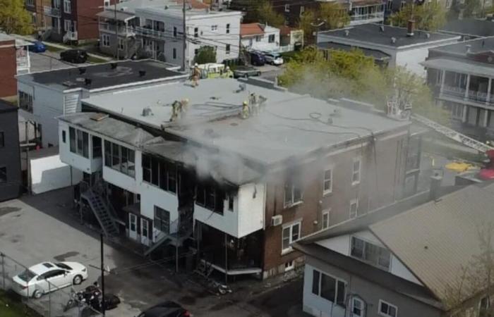 Fire Rue Morison in Saint-Hyacinthe