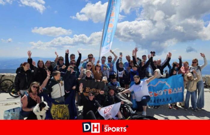 Taintignies raidingteam conquered the Ventoux with Eloi and his Joëlette: “An adventure as human as sporting”