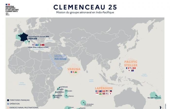 The French Navy publishes a full map of the kingdom