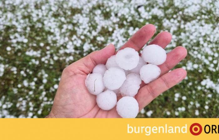 Hail and thunderstorms in South Burgenland