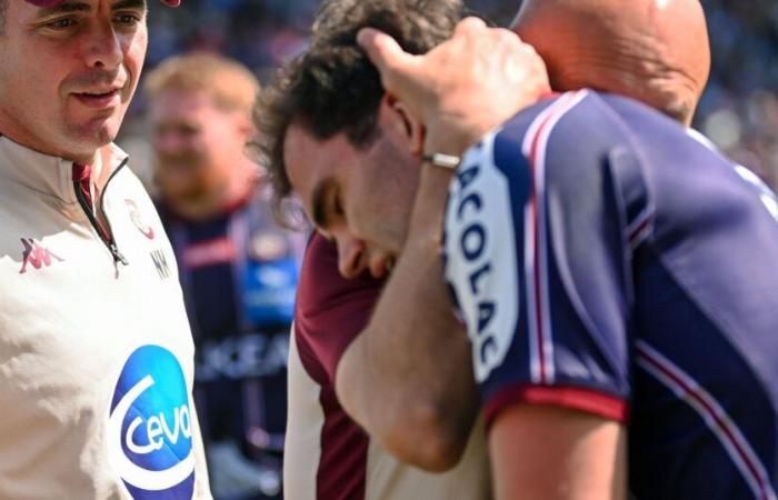 Champions Cup – Semi -final – Damian Penaud (UBB), tears and concern after his left ankle injury