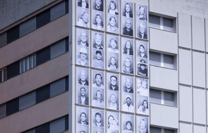 Nyon: der portraits for the facade of the suettaz