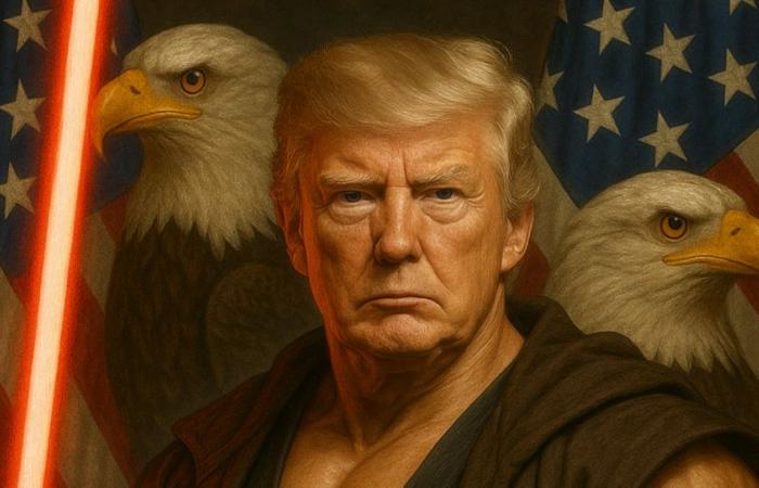 For the day “Star Wars”, Donald Trump dressed in Jedi wanted to mock the Democrats but …