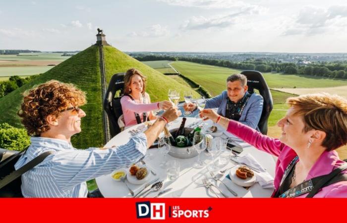 Bring in the air to roar the taste buds, “Dinner in the Sky” rises in front of the lion in the sky of Waterloo