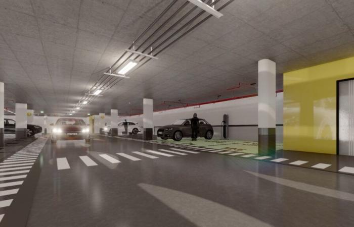 Underground parking to release the city center